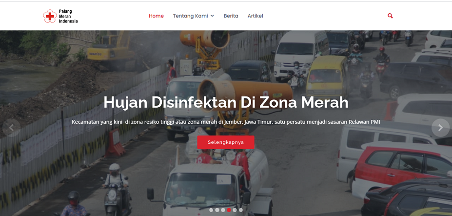 Website PMI Kabupaten Jember